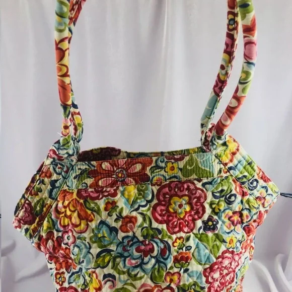 VERA BRADLEY Hobo Bucket Hand Bag Rolled Handles (HOPE GARDEN) - Picture 3 of 8